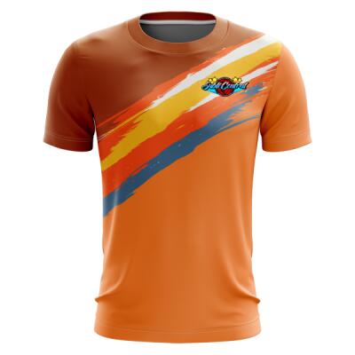 Diagonal Grunge Design Full Print Round Neck Shirt - RS-30 Thumbnail