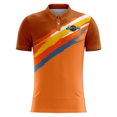 Diagonal Grunge Design Full Print Polo Shirt - RS-30 Thumbnail