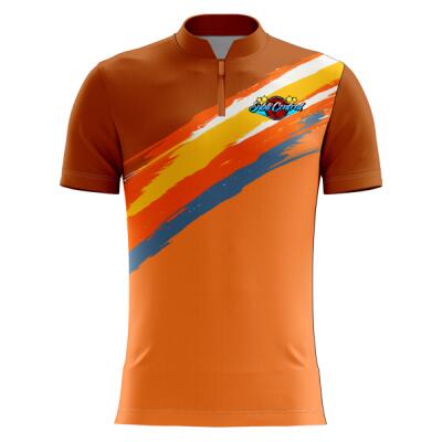 Diagonal Grunge Design Full Print Chinese Collar - RS-30 Thumbnail