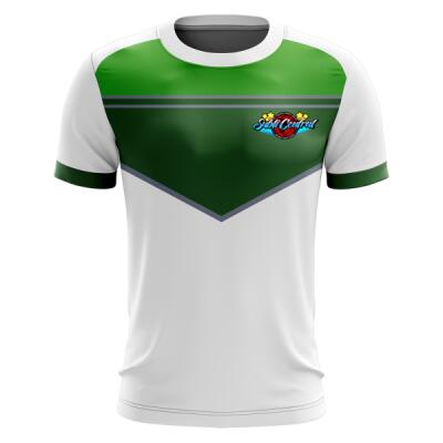 Tricolor Full Print Round Neck Shirt - SCS-3WB Thumbnail