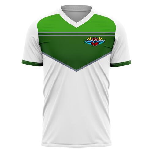Tricolor Full Print V-Neck Shirt - SCS-3WB Thumbnail