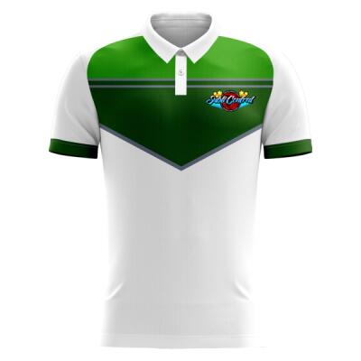 Tricolor Full Print Polo Shirt - SCS-3WB Thumbnail