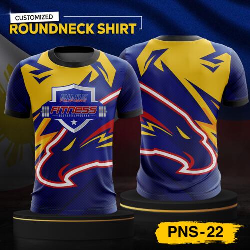 Philippine Design Round Neck Shirt, Customizable Full Print Sublimation Shirt, Personalized Pilipinas Design - PNS-22 Thumbnail