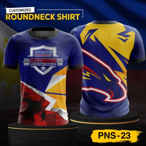 Philippine Design Round Neck Shirt, Customizable Full Print Sublimation Shirt, Personalized Pilipinas Design - PNS-23 Thumbnail