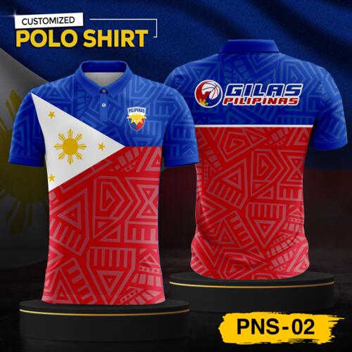Philippine Design Polo Shirt, Customizable Full Print Sublimation Shirt, Personalized Pilipinas Design - PNS-02 Thumbnail