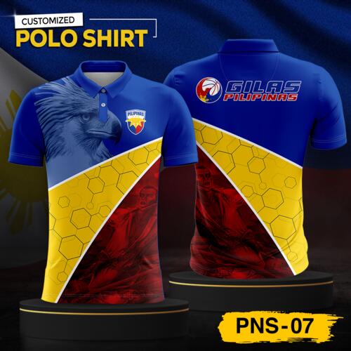 Philippine Design Polo Shirt, Customizable Full Print Sublimation Shirt, Personalized Pilipinas Design - PNS-07 Thumbnail