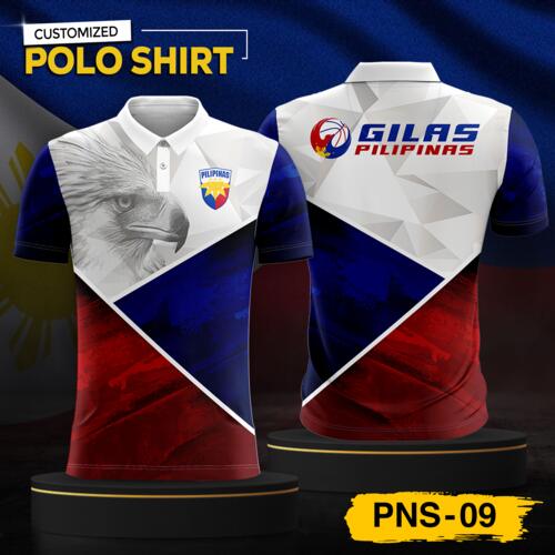Philippine Design Polo Shirt, Customizable Full Print Sublimation Shirt, Personalized Pilipinas Design - PNS-09 Thumbnail