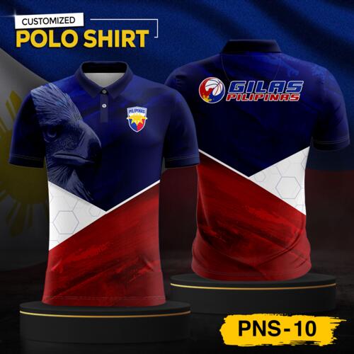 Philippine Design Polo Shirt, Customizable Full Print Sublimation Shirt, Personalized Pilipinas Design - PNS-10 Thumbnail