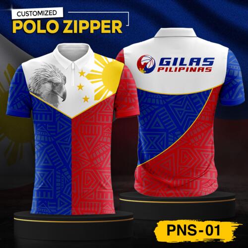 Philippine Design Polo Zipper, Customizable Full Print Sublimation - PNS-01 Thumbnail