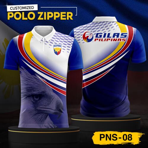 Philippine Design Polo Zipper, Customizable Full Print Sublimation - PNS-08 Thumbnail
