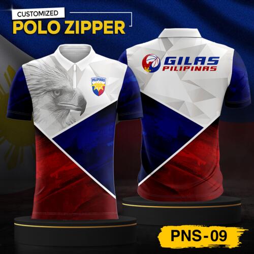 Philippine Design Polo Zipper, Customizable Full Print Sublimation - PNS-09 Thumbnail