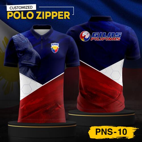 Philippine Design Polo Zipper, Customizable Full Print Sublimation - PNS-10 Thumbnail
