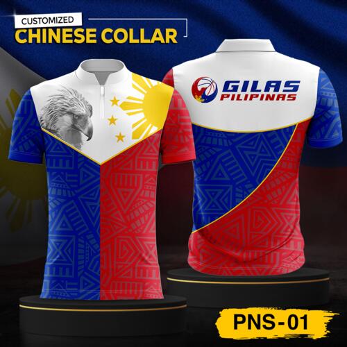Philippine Design Chinese Collar, Customizable Full Print Sublimation - PNS-01 Thumbnail