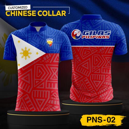 Philippine Design Chinese Collar, Customizable Full Print Sublimation - PNS-02 Thumbnail