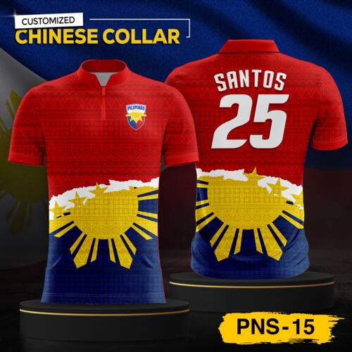 Philippine Design Chinese Collar, Customizable Full Print Sublimation - PNS-15 Thumbnail