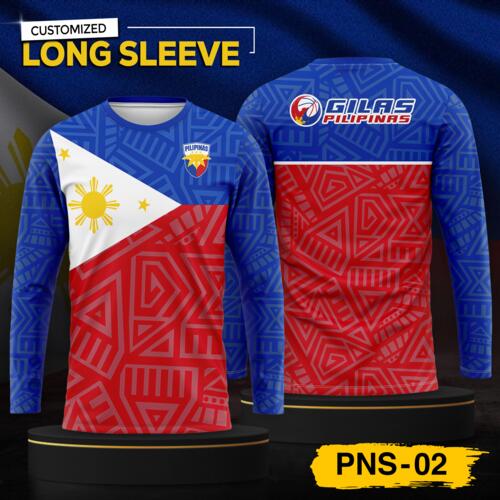 Philippine Design Long Sleeve, Customizable Full Print Sublimation - PNS-02 Thumbnail