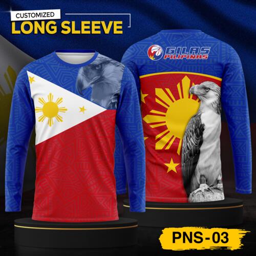 Philippine Design Long Sleeve, Customizable Full Print Sublimation - PNS-03 Thumbnail