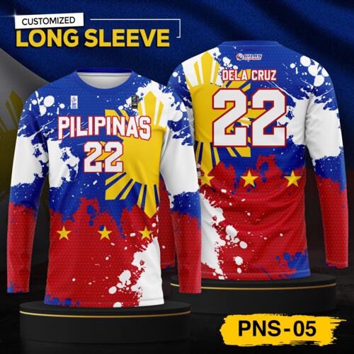 Philippine Design Long Sleeve, Customizable Full Print Sublimation - PNS-05 Thumbnail