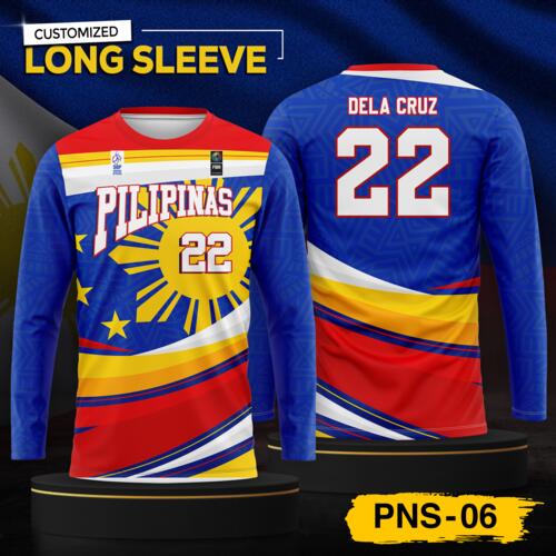Philippine Design Long Sleeve, Customizable Full Print Sublimation - PNS-06 Thumbnail