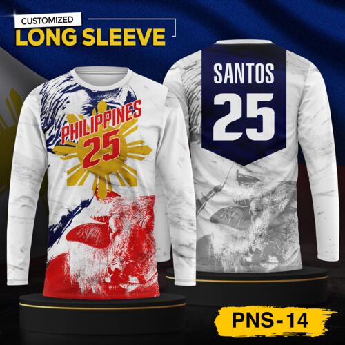 Philippine Design Long Sleeve, Customizable Full Print Sublimation - PNS-14 Thumbnail