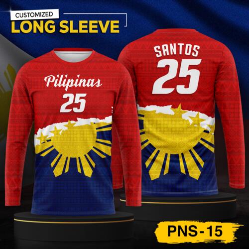 Philippine Design Long Sleeve, Customizable Full Print Sublimation - PNS-15 Thumbnail