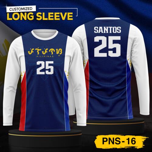 Philippine Design Long Sleeve, Customizable Full Print Sublimation - PNS-16 Thumbnail