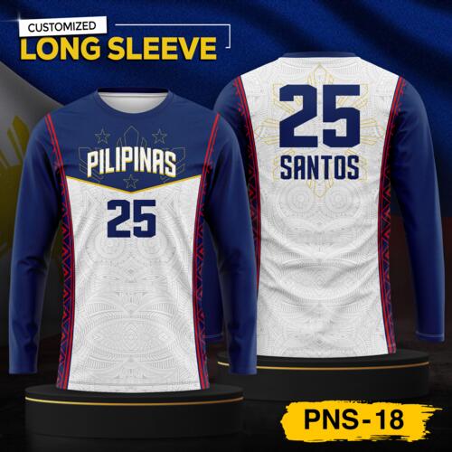 Philippine Design Long Sleeve, Customizable Full Print Sublimation - PNS-18 Thumbnail