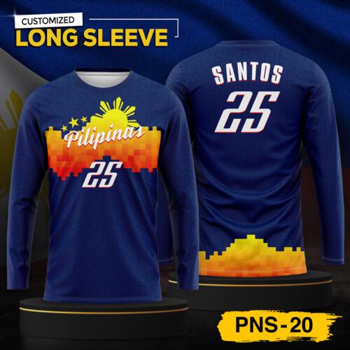 Philippine Design Long Sleeve, Customizable Full Print Sublimation - PNS-20 Thumbnail
