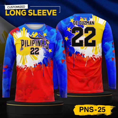 Philippine Design Long Sleeve, Customizable Full Print Sublimation - PNS-25 Thumbnail