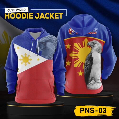 Philippine Design Hoodie Jacket, Customizable Full Print Sublimation - PNS-03 Thumbnail