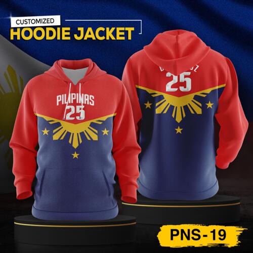 Philippine Design Hoodie Jacket, Customizable Full Print Sublimation - PNS-19 Thumbnail