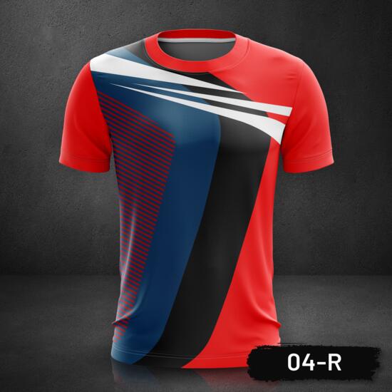 Sport Jersey, Esport Gaming Roundneck Full Print Sublimation Shirt - 04-R Thumbnail