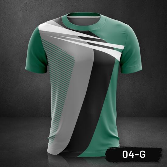 Sport Jersey, Esport Gaming Roundneck Full Print Sublimation Shirt - 04-G Thumbnail