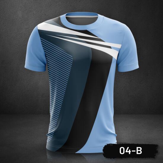 Sport Jersey, Esport Gaming Roundneck Full Print Sublimation Shirt - 04-B Thumbnail
