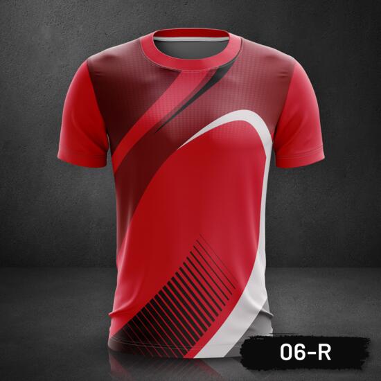 Linear Design Roundneck Full Print Sublimation Shirt - 06-R Thumbnail