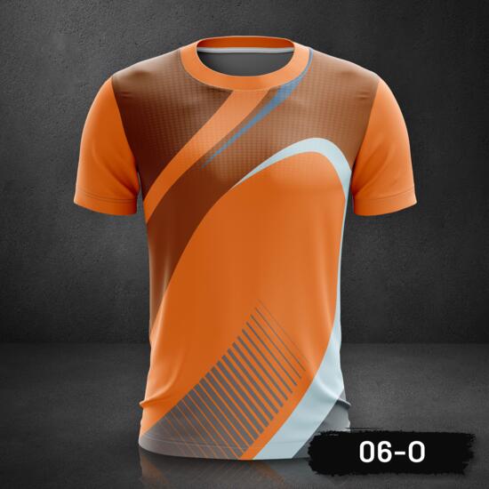 Linear Design Roundneck Full Print Sublimation Shirt - 06-O Thumbnail