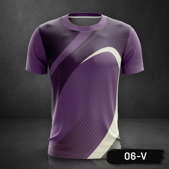 Linear Design Roundneck Full Print Sublimation Shirt - 06-V Thumbnail