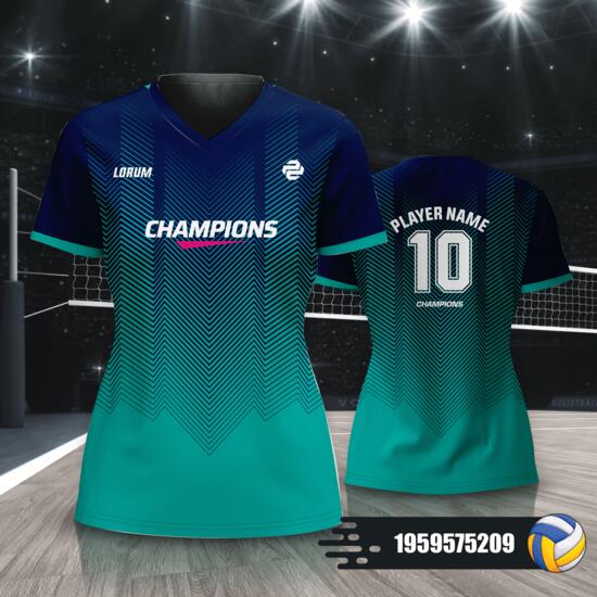 Abstract Line Pattern Design Volleyball Jersey Full Print Sublimation - 1959575209 Thumbnail