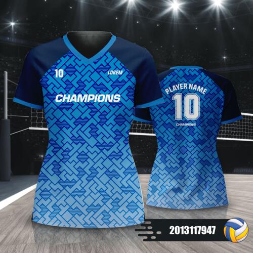 Abstract Geometry Design Volleyball Jersey Full Print Sublimation - 2019080927 Thumbnail