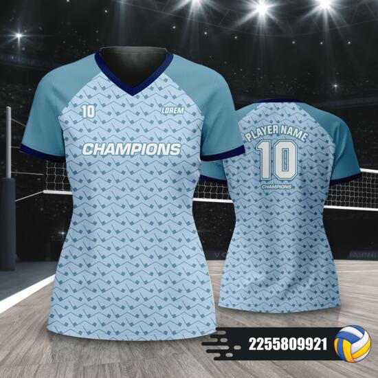 Seamless Pattern Design Volleyball Jersey Full Print Sublimation - 2255809921 Thumbnail