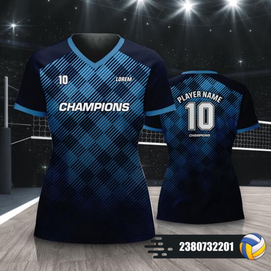 Abstract Checkered Background Design Volleyball Jersey Full Print Sublimation - 2380732201 Thumbnail