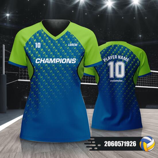 Abstract Design Volleyball Jersey Full Print Sublimation - 2060571926 Thumbnail