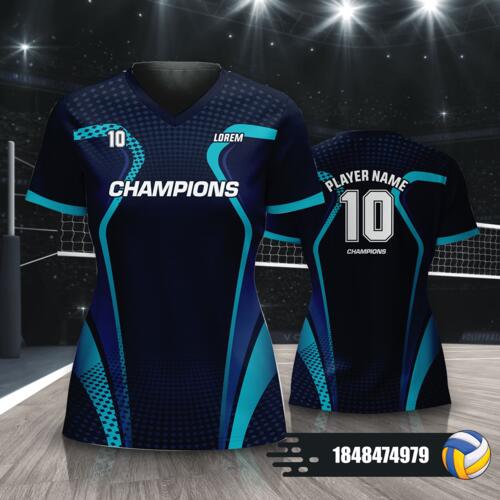 Sporty Design Volleyball Jersey Full Print Sublimation - 1848474979 Thumbnail