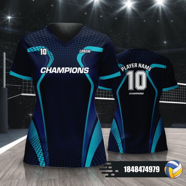 Sporty Design Volleyball Jersey Full Print Sublimation - 1848474979 Thumbnail