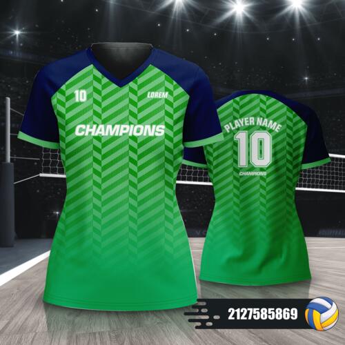 Abstract Seamless Pattern Volleyball Jersey Full Print Sublimation - 2127585869 Thumbnail