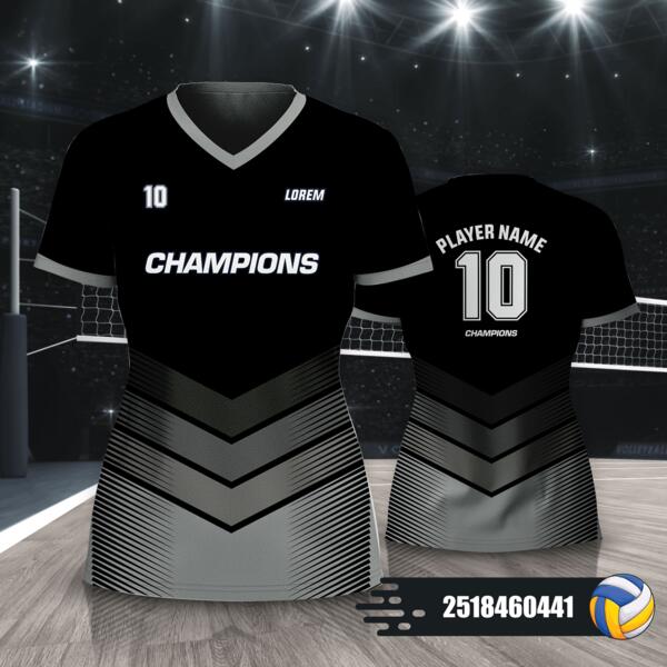 Abstract Stripe Lines Background Volleyball Jersey Full Print Sublimation - 2518460441 Thumbnail