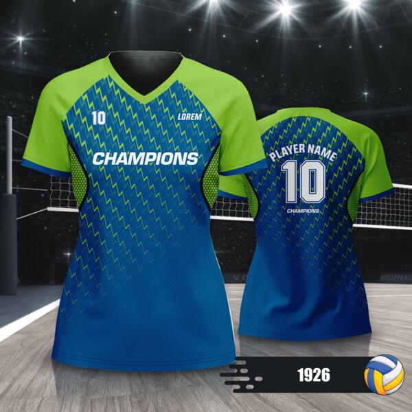 Volleyball Jersey with Colorway Full Print Sublimation - 1926 Thumbnail