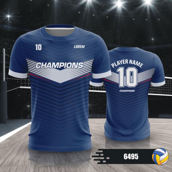 Volleyball Jersey with Colorway Full Print Sublimation - 6495 Thumbnail