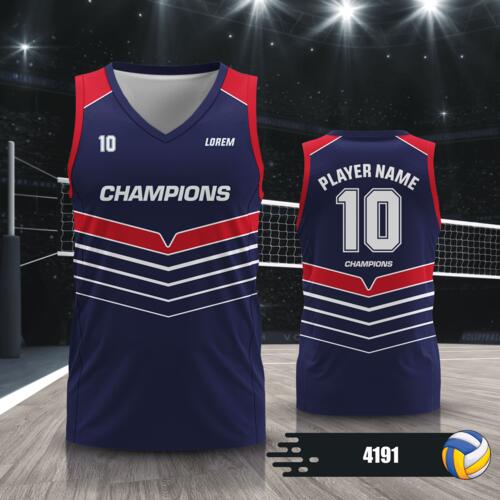 Volleyball Jersey with Colorway Full Print Sublimation - 4191 Thumbnail