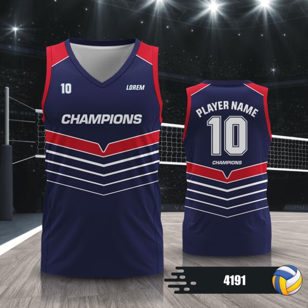 Volleyball Jersey with Colorway Full Print Sublimation - 4191 Thumbnail